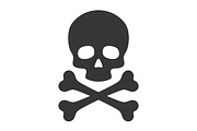 Skull and Crossbones Icons | Outline Icons ~ Creative Market