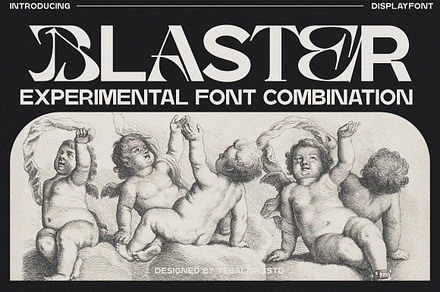 Blaster - Combination Typeface, a Font by tebaltipislab