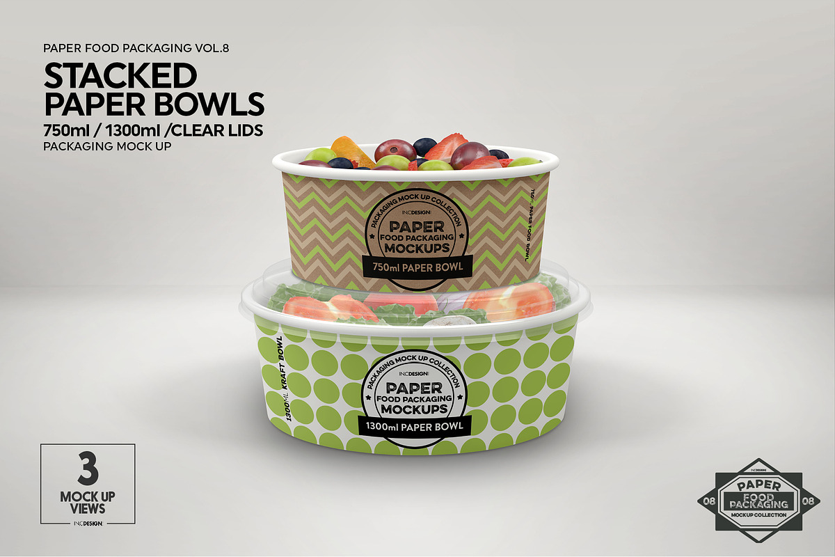 VOL.8 Food Box Packaging Mockups, a Cups & Container Mockup by INCDesign (Photo 7 of 27)
