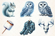 Summer Camping Clipart, an Illustration by Libby Wishes (Thumbnail 4 of 7)