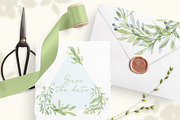 Minimalistic watercolor leaves, an Illustration by Pamyatka Shop (Thumbnail 4 of 7)