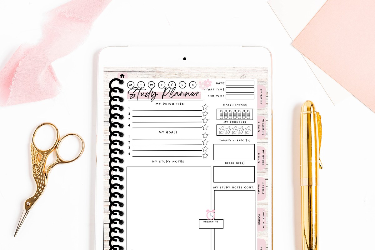 Canva Student Nurse Digital Planner, a Stationery Template by DigitalbossCreations (Photo 7 of 8)