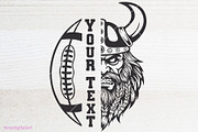 Viking Football Logo SVG Mascot, a Sport Illustration by FOXYdigitalart (Thumbnail 3 of 3)