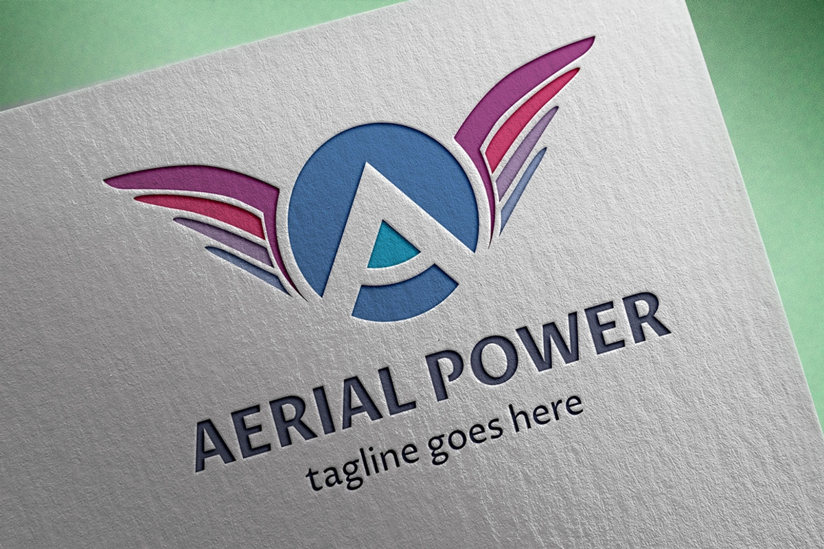 Aerial Power (Letter A) Logo, a Branding & Logo Template by Design_Planet