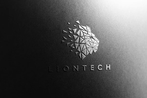 Logo Mockup Luxury Black Paper