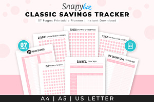 Savings Log Printable Planner