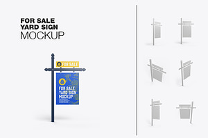 Wooden Real Estate Sign Mockup