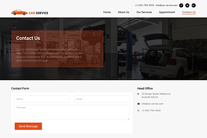 Car Service Center HTML Template