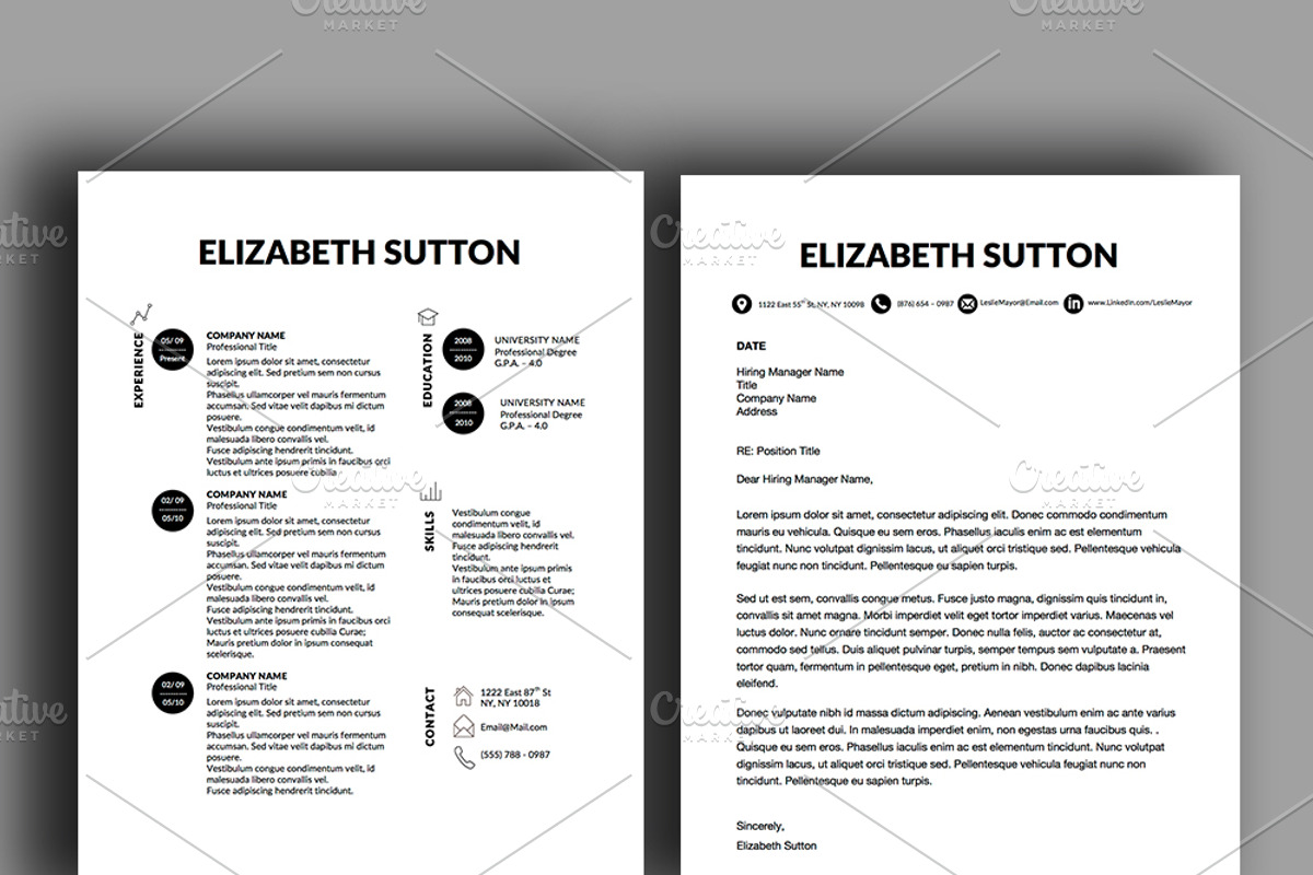 3 Professional Resume Designs Bundle, a Resume Template by Stand Out Shop (Photo 2 of 4)