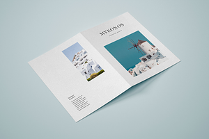 Vertical Bifold Brochure Mockup Set