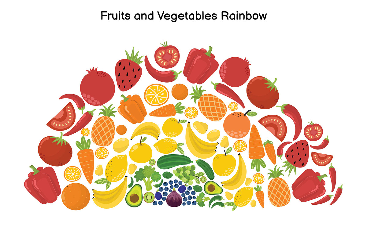 Fruits and Vegetables Clipart Bundle, an Object Graphic by Gulnara Sabirova (Photo 20 of 35)