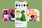 4 social media post designs, a Social Media Template by graphic bakers (Thumbnail 2 of 3)