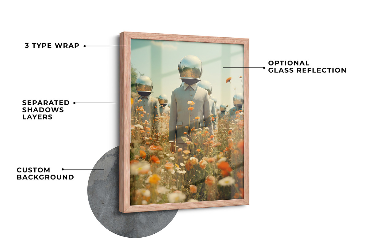 Framed Photo Mockups Bundle 01, a Household Mockup by Mockups by Carlos Viloria (Photo 2 of 14)