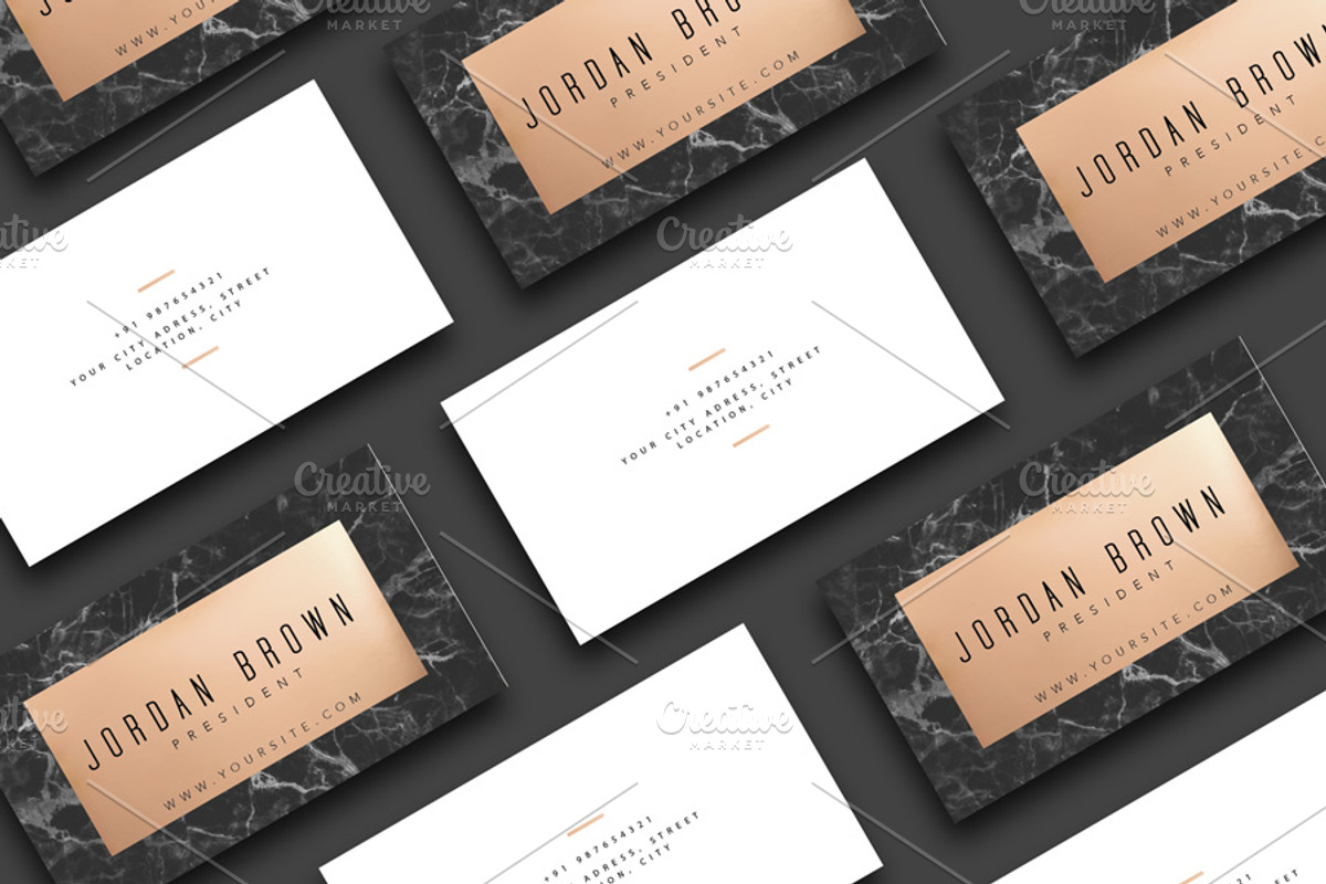 Black Marble | Business Card, a Templates & Theme by Gabellare (Photo 1 of 4)