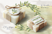 Olive Branches Watercolor Clipart, a Food Illustration by YarovaArt (Thumbnail 20 of 28)