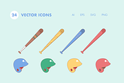 30 Baseball Icons, an Illustration by Hello Mister Frank (Thumbnail 4 of 7)