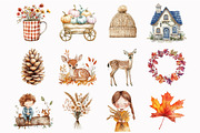 Pumpkin Spice Watercolor Clipart, an Illustration by Design Market (Thumbnail 5 of 5)