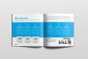Square Annual Report Brochure, a Brochure Template by New Lines (Thumbnail 4 of 10)