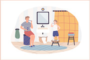 Daily Habits: Morning Routine Pack, a Healthcare Illustration by IRSYART (Thumbnail 8 of 10)