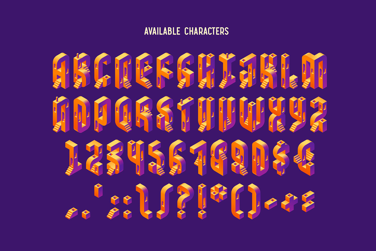 Projecty - Color Vector Font, a Symbol Font by Gleb Guralnyk (Photo 6 of 6)