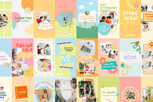 Tiny Tots Story Templates Canva