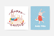 Easter rabbits set and cards, an Animal Illustration by Good Studio (Thumbnail 4 of 8)