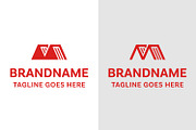 Letter M Book Modern Logo, a Branding & Logo Template by Pray Art Design Studio (Thumbnail 1 of 2)
