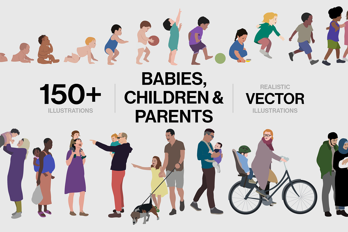 Babies, children & parents, a Person Illustration by Volkan Aydemir (Photo 1 of 10)