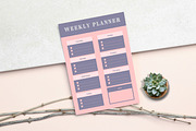 Canva Daily Weekly Monthly Planner, a Stationery Template by Ultimate Template Shop (Thumbnail 4 of 5)