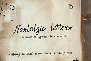 Nostalgic letters retro script font, a Script Font by TD fonts
