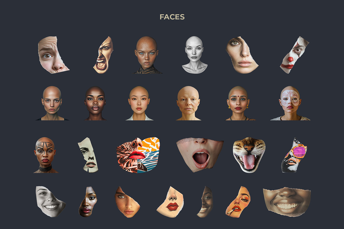 The Face Collage, an Object Graphic by Graphicdome (Photo 6 of 21)
