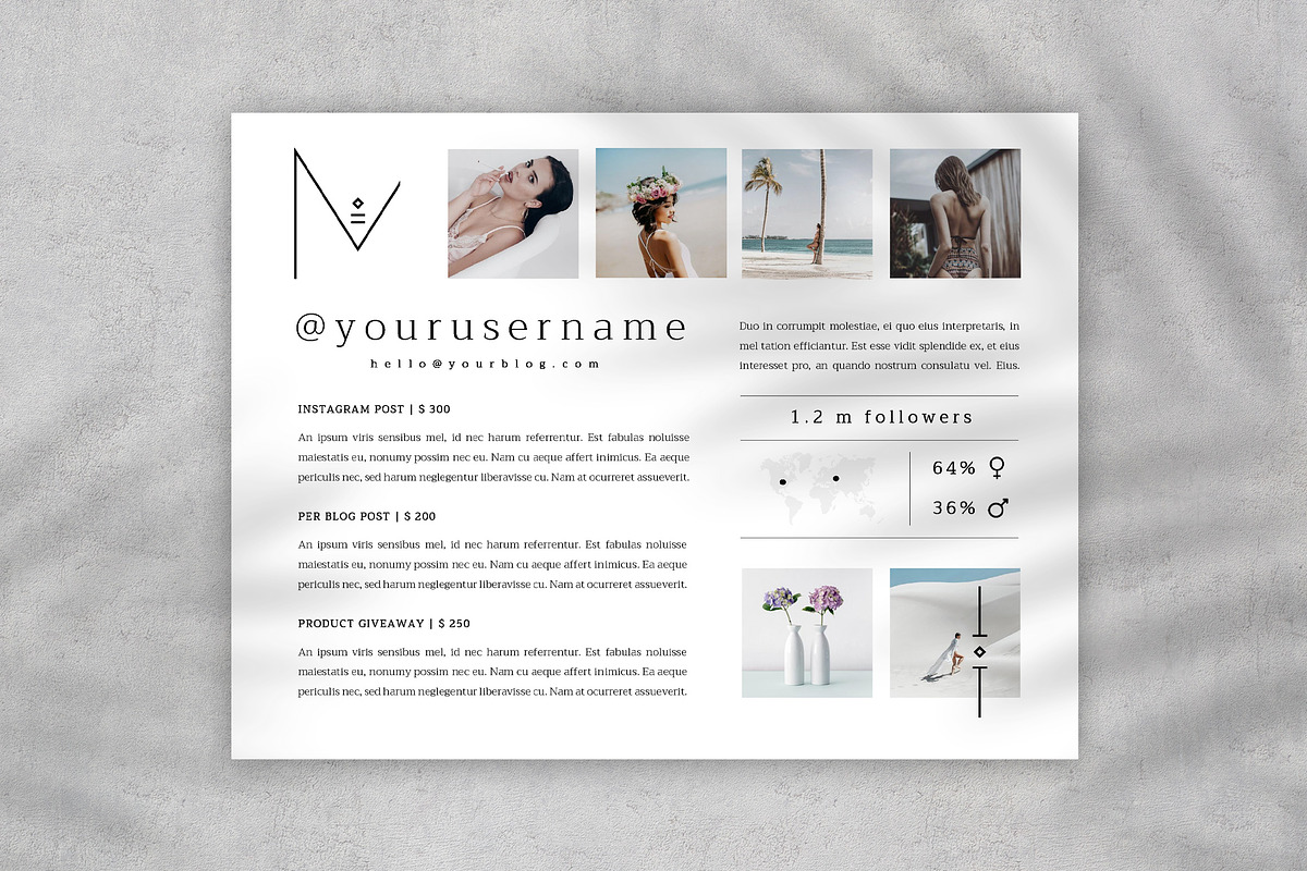 Media Kit Template, a Stationery Template by Eesome Design Studio (Photo 4 of 6)