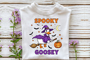 Halloween Spooky Goosey Witch Png, an Illustration by DreamCafeArt (Thumbnail 3 of 7)
