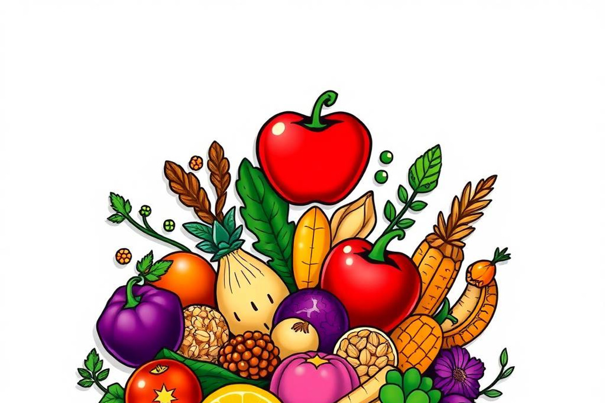 39 Vector Healthy Food Ingredients, an Object Graphic by adenpinkstore (Photo 13 of 16)