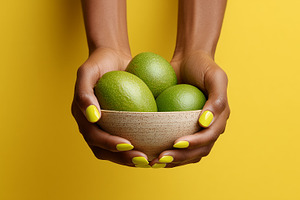 Close up of a woman holding a bowl, a Food & Drink Photo by MistyDay