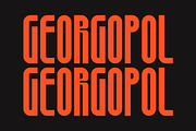 Georgopol – Condensed Retro Font, a Sans Serif Font by Artiveko (Thumbnail 4 of 8)