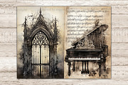Gothic Junk Journal Pages, an Object Illustration by GlamArtZhanna (Thumbnail 7 of 10)