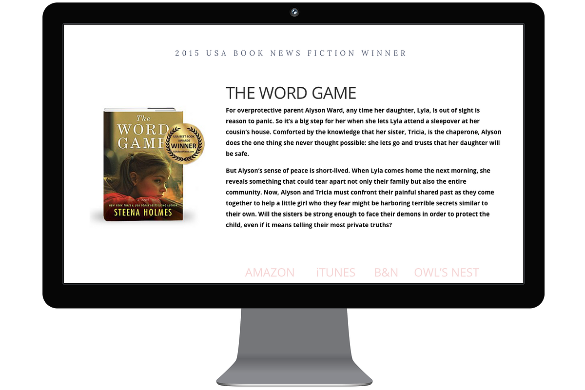White Floral: Divi Site for Authors, a WordPress Template by Branding with Intent (Photo 5 of 6)