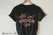 Best Friend of the Birthday Girl SVG, an Object Graphic by Applied Arts (Thumbnail 4 of 5)