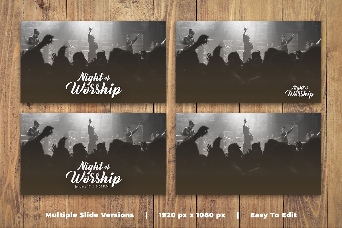 Night of Worship Print & Social Pack, a Card Template by Tyler Sanguinette (Photo 2 of 4)