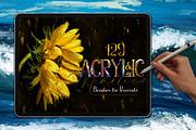 Acrylic & Metallics Brush Set, a Brush Add-On by OlgaRom (Thumbnail 1 of 12)