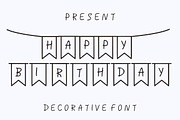 Happy Banner, a Symbol Font by Fourteen Letter (Thumbnail 3 of 6)