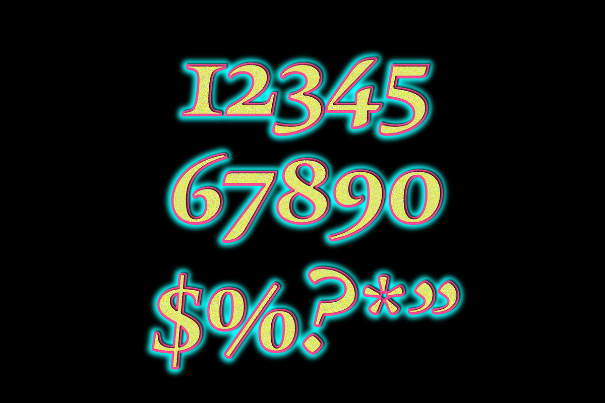 Neon Glow Retro Text Effect preview 2