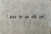 Monsters Cute Clipart Set, an Animal Illustration by Palau (Thumbnail 7 of 10)