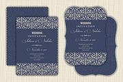 Wedding Set. Pattern and Invitation., a Card Template by NataLito (Thumbnail 8 of 10)