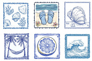 Summer Coastal Sublimation Clipart, an Illustration by Dream Creation (Thumbnail 6 of 7)