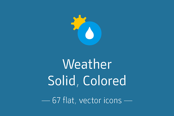 Weather Solid Icon Pack