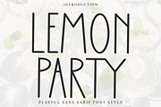 Lemon Party, a Serif Font by InermediaSTUDIO (Thumbnail 1 of 8)