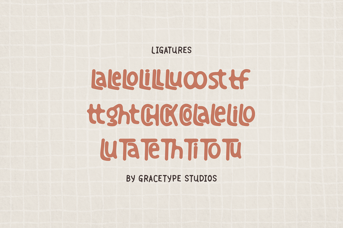 Ahoila | Hand Drawn Display Font, a Handwritten Font by gracetype_studio (Photo 12 of 12)