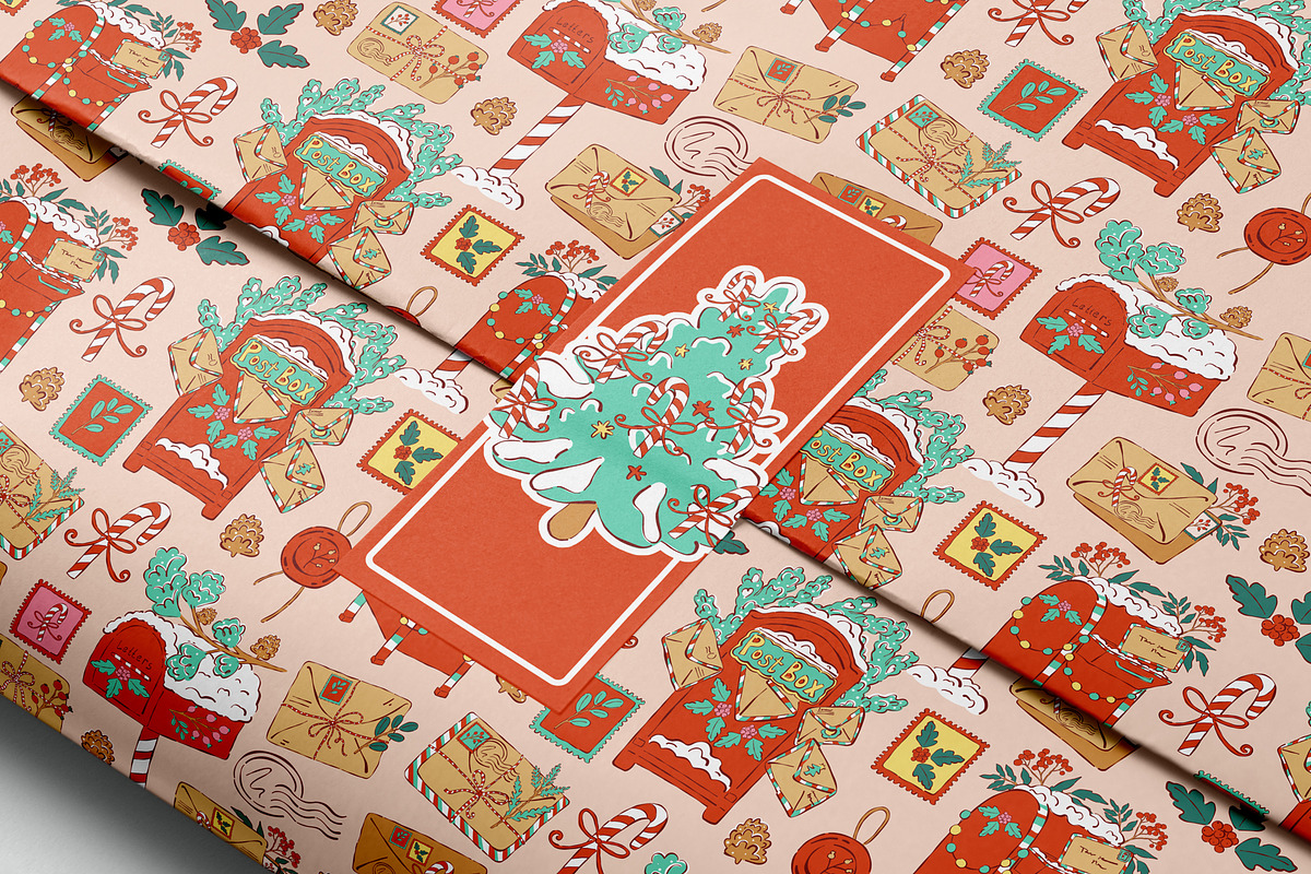 Santa Post office bundle, a Seasonal Illustration by Carpet Tapete Pretzel (Photo 9 of 24)